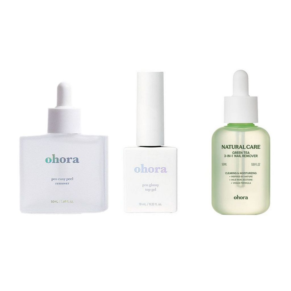 Ohora nail care pro glossy top gel & remover ตัวเลือก