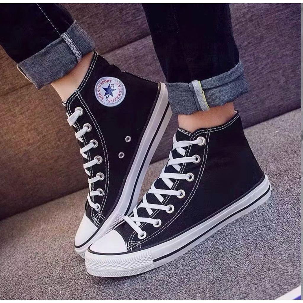 รองเท้าผ้าใบConverse หุ้มคอรุ่นขายดีมีไซส์36___45สินค้าพร้อมส่ง