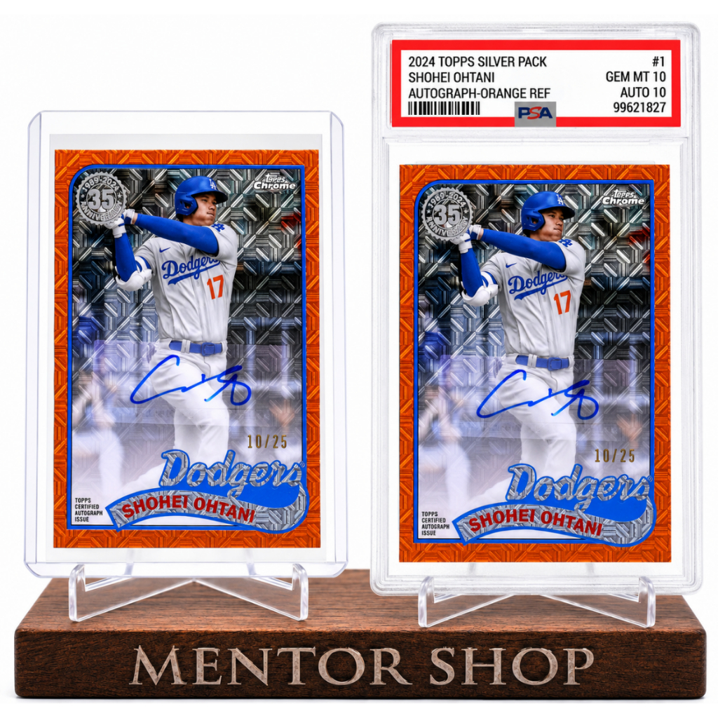 [ร้านเมนเตอร์] ✨ Shohei Ohtani Orange Auto Card 10/25 – สะสมที่กําหนดเองระดับพรีเมียมสําหรับแฟนเบสบอ