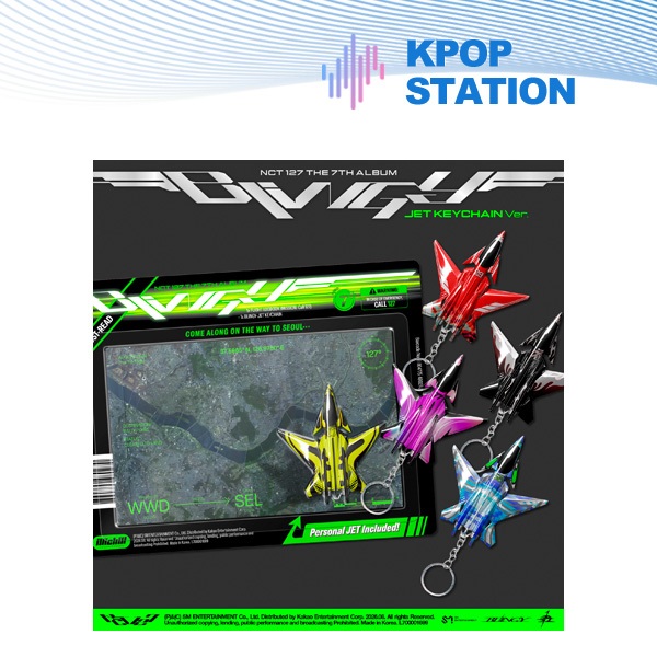 NCT 127 - อัลบั้ม 7 [ BLINGY ] JET Keychain Ver. (+ของแถม)