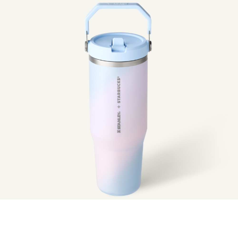 STANLEY x STARBUCKS SS Summer Stanley Flow Cold Cup 887ml 30oz แก้วน้ําสแตนเลสหุ้มฉนวนสุญญากาศ