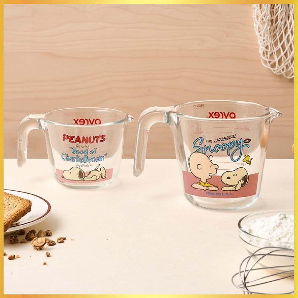 [PEANUTS X PYREX] ถ้วยตวง Snoopy 250ml, 500ml