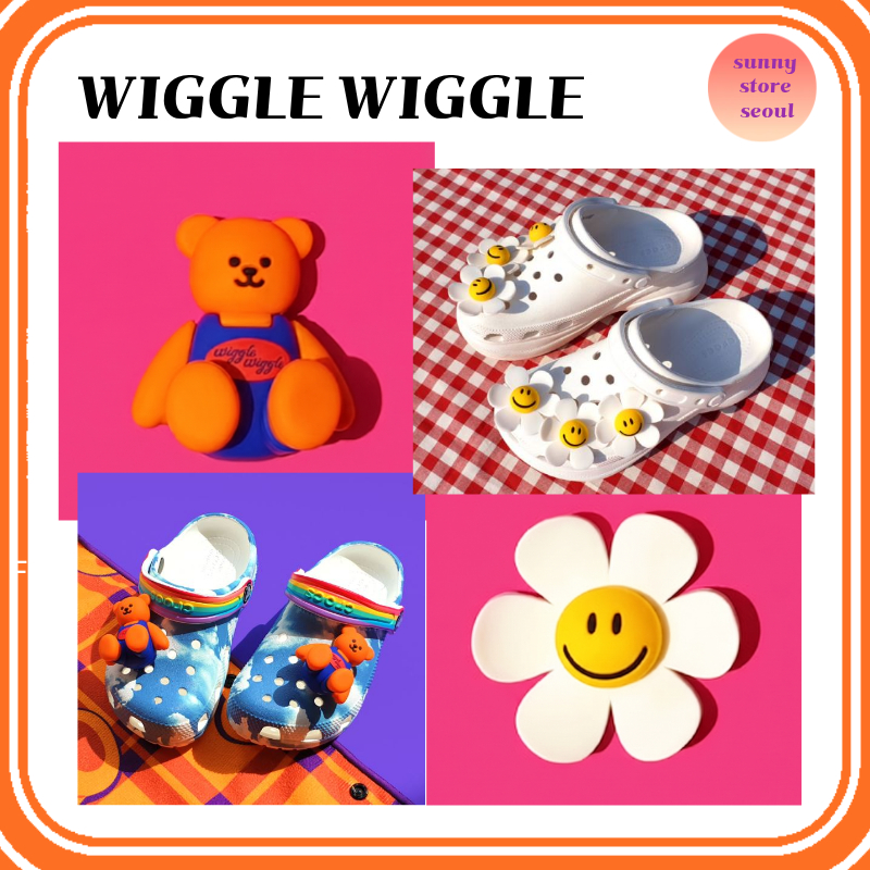 WIGGLE WIGGLE Loose Stopper Silicone Charm (Smlie We Love/Bear)