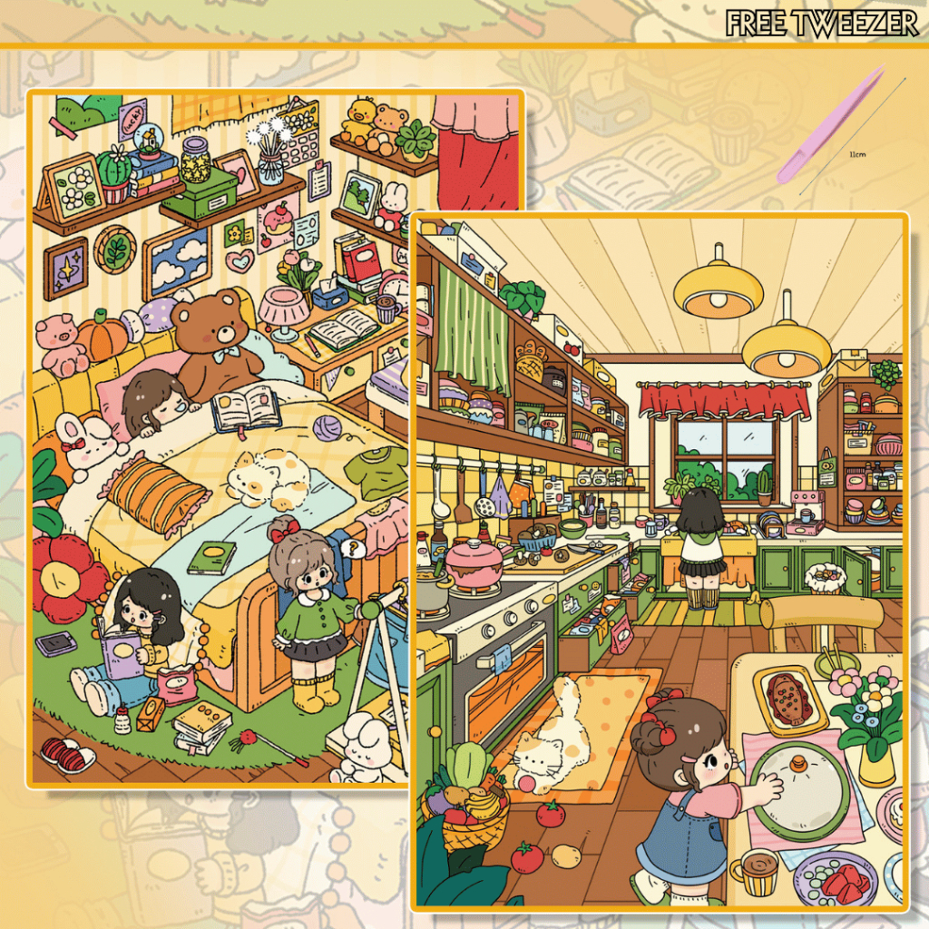 [KW] Dream Voyage Landscape Sticker 3D Scene Sticker สําหรับ Journaling, สมุดภาพ, บรรเทาความเครียด &