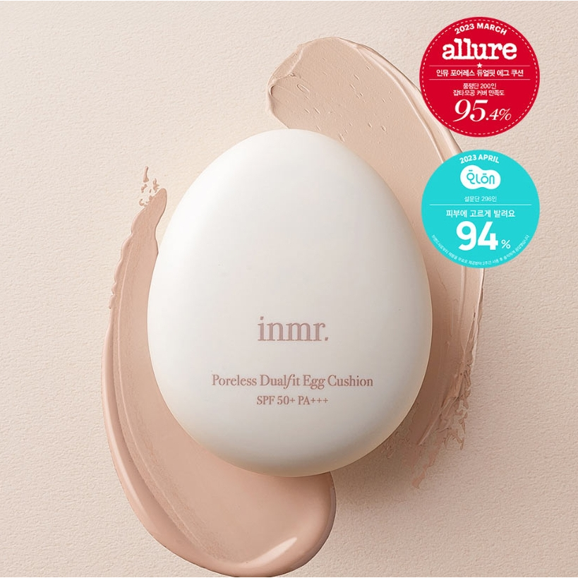 //LAST SALE//[Olive Young]inmr. Poreless Dualfit Egg Cushion 13 g (SPF50+/PA+++) / คอนซีลเลอร์ + คุช