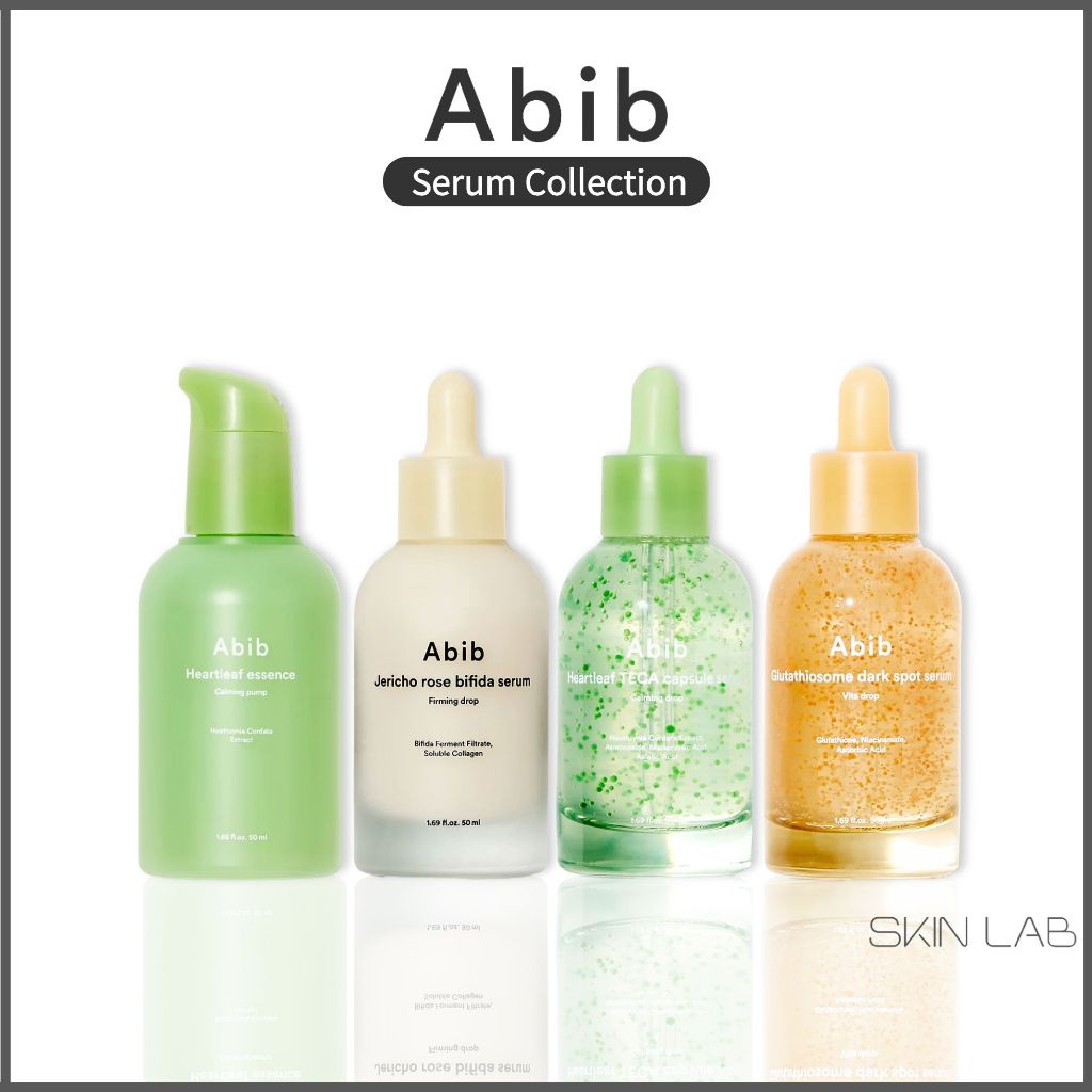 [Abib] คอลเลกชันเซรั่ม – Heartleaf, Glutathiosome, Teca Capsule, Jericho Rose Serum