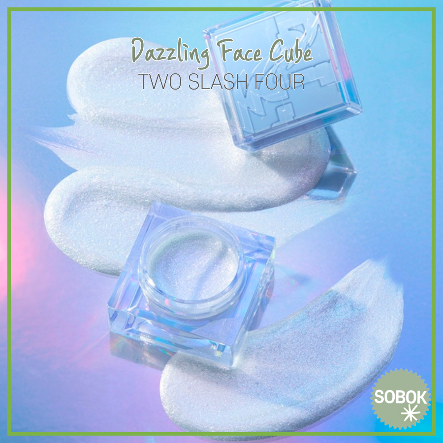 [TWO SLASH FOUR] Dazzling Face Cube ปากกาเน้นข้อความ 4.5g Highlighter