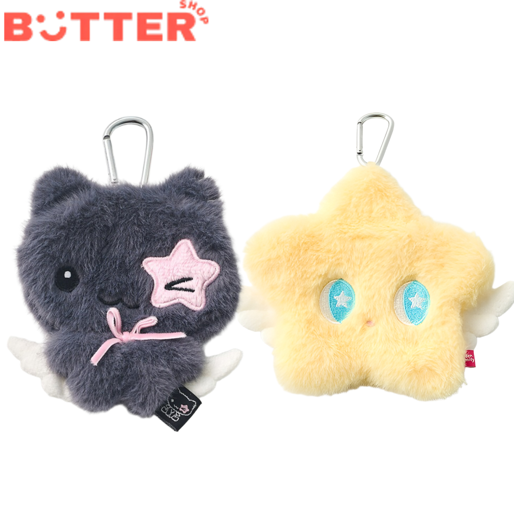 [Butter Shop] Angel Body Coin Pouch Kiki & Star | กระเป๋ามินิผ้ากํามะหยี่นุ่มพร้อมคาราบิเนอร์