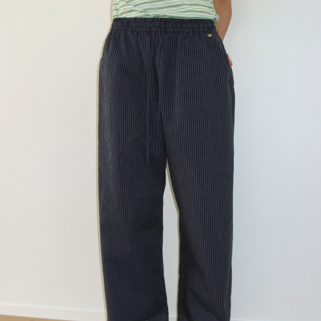 [RONRON] Stripe Check Panel Comfort Pants / 2colors — صورة 2