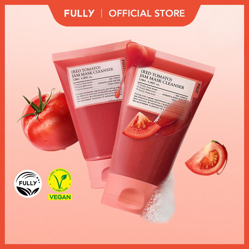 [FULLY Official] COMBO Red Tomato Jam Mask Cleanser 120ml x 2ea