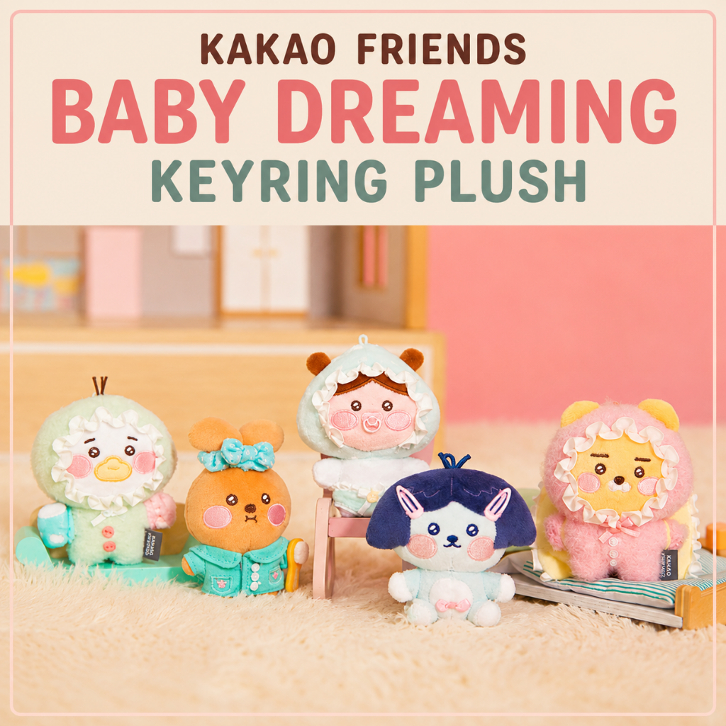 [Kakao Friends] พวงกุญแจตุ๊กตา Baby Dreaming