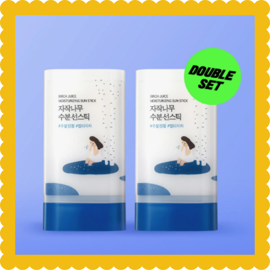 [ROUND LAB] Birch Juice Moisturizing Sun Stick 19g + 19g ROUNDLAB
