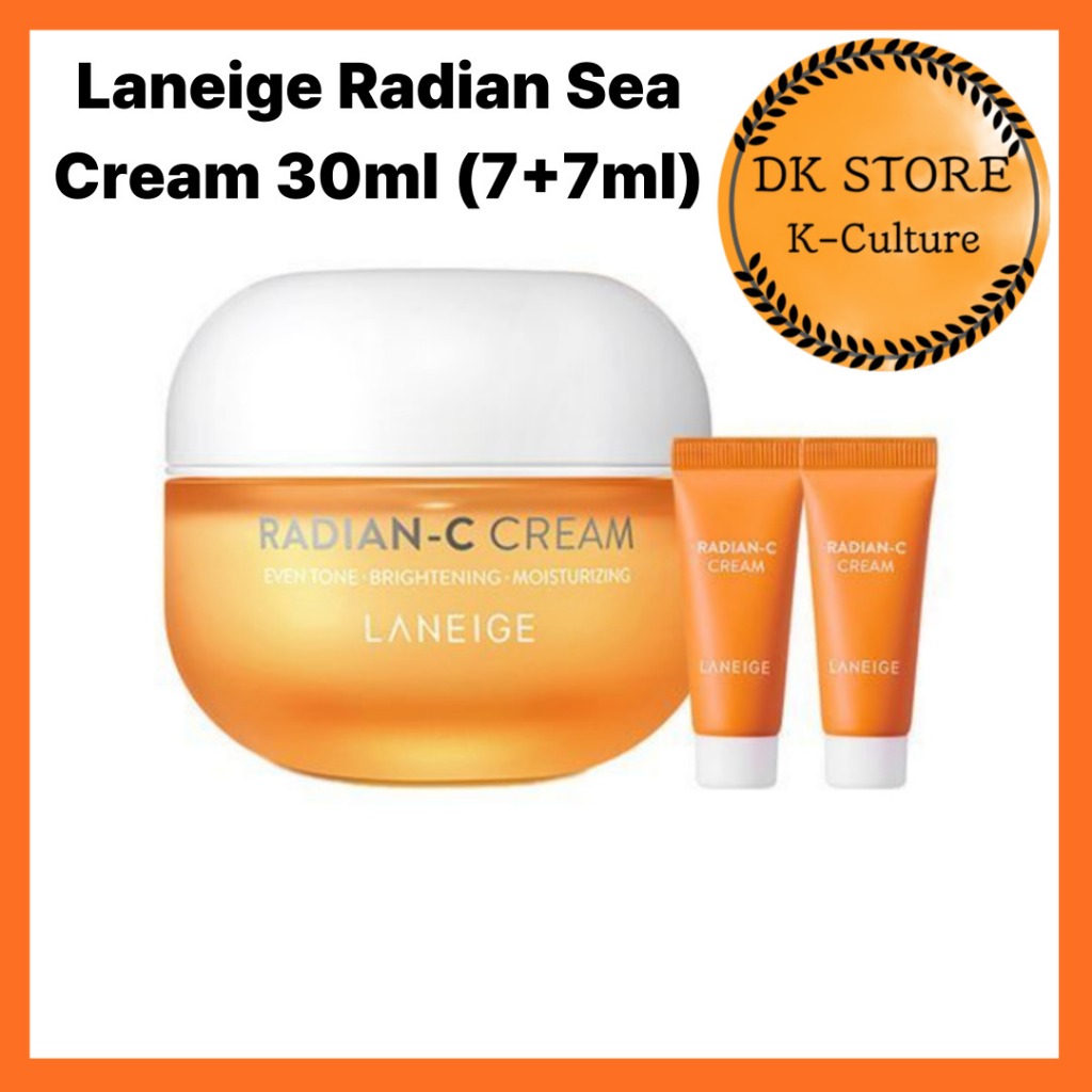 LANEIGE Radian-C Cream 30ml Gift Set. Vitamin C Boost for Radiant Brighter Skin (7ml+7ml)