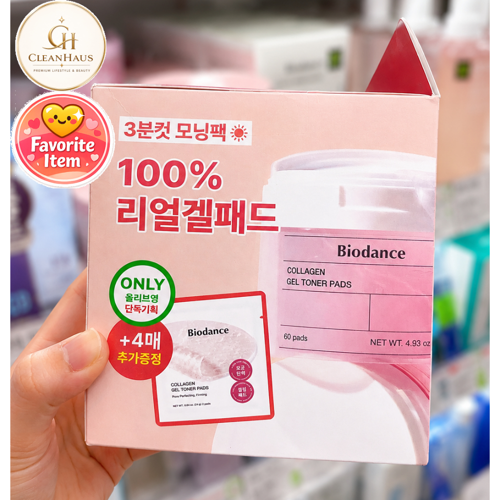BIODANCE Gel Toner Pad 60 Pads Set (+4 Pads Bonus) – Cera-Nol / Collagen