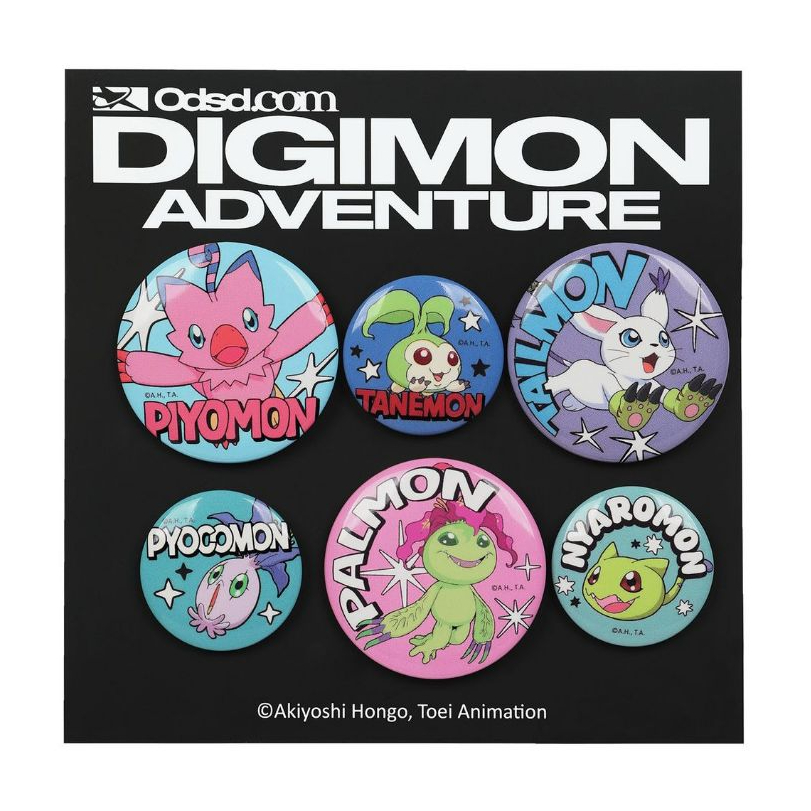 🇰🇷 Oddstudio Digimon Adventure Pin Button Set 2 6pcs Badge Korea Edition Limited Collab อะนิเมะอุปกร