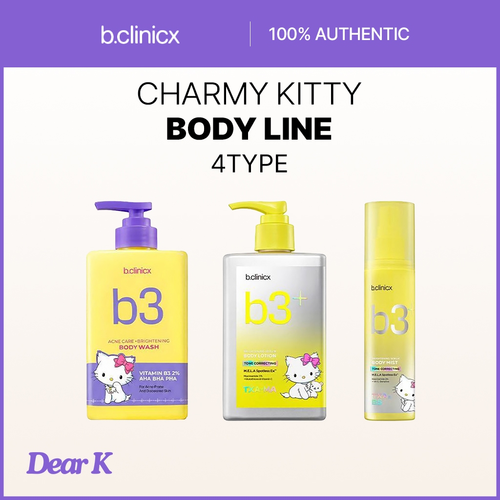 [B.CLINICX] Charmy Kitty Body Line B3+ Brightening Body Care (4 ประเภท)