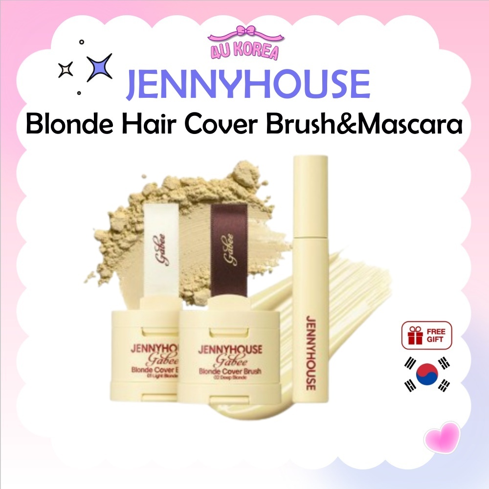 JENNYHOUSE Blonde Hair Cover Brush 4g & Mascara 8ml – 2 สี / K-BEAUTY