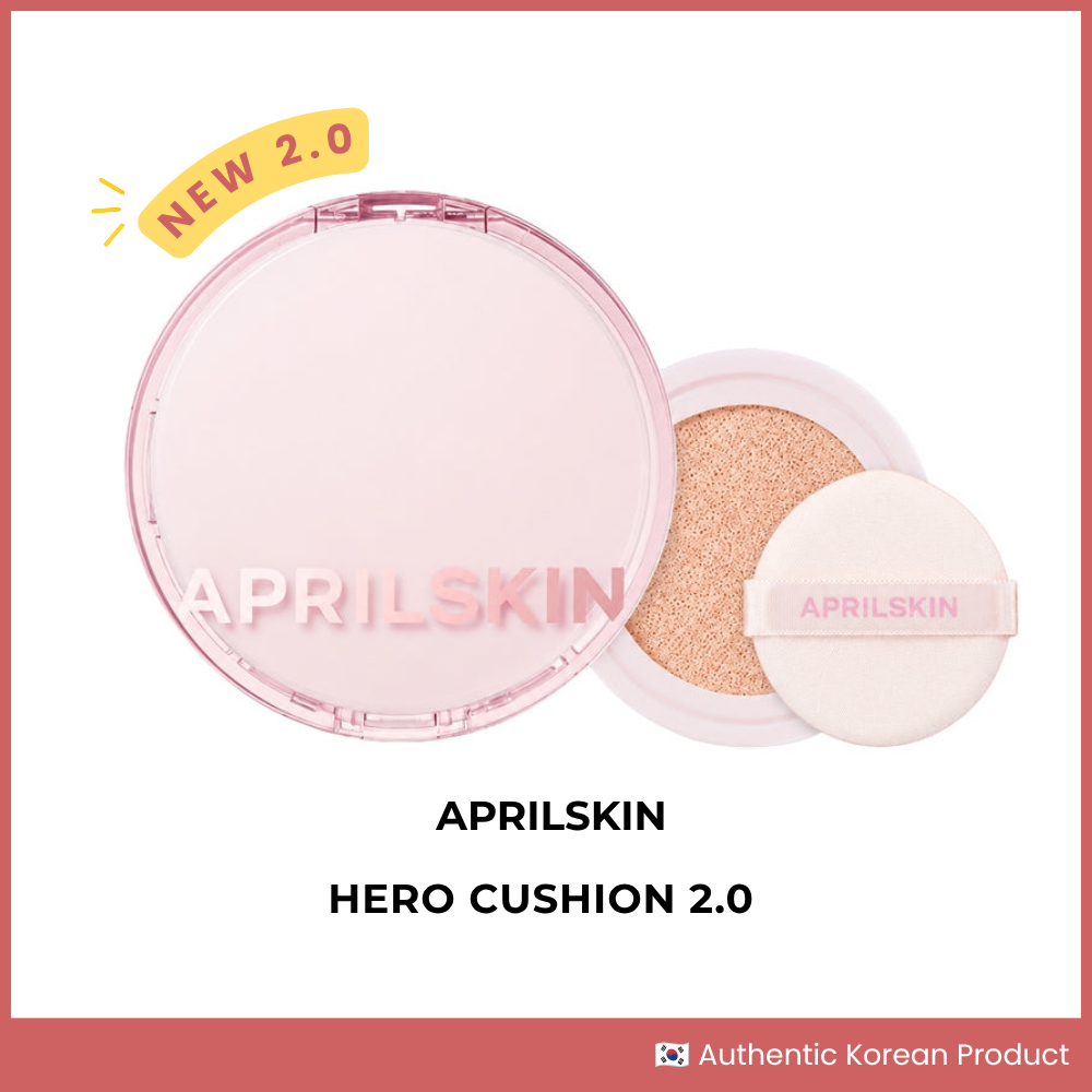 APRILSKIN Hero Cushion 2.0 Semi-Matte Cover Cushion 12g + รีฟิล 12g