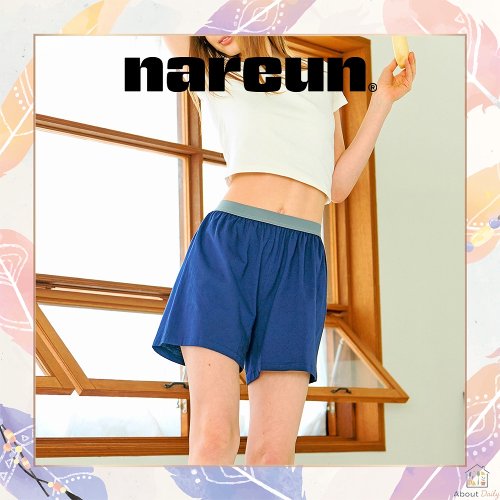 [Nareun] Short Trunk Soft Cotton Women Boxer Shorts Loungewear Pyjamas