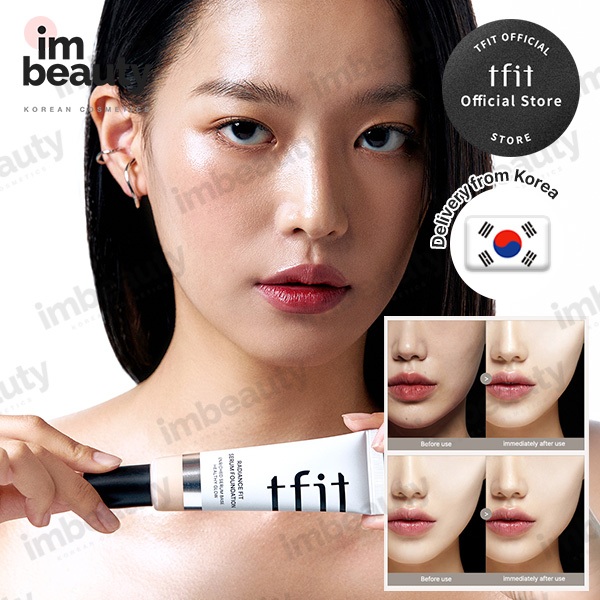 [TFIT OFFICIAL] Radiance Fit Serum Foundation 30g | Dewy Glass Skin Glow & Serum-Infused