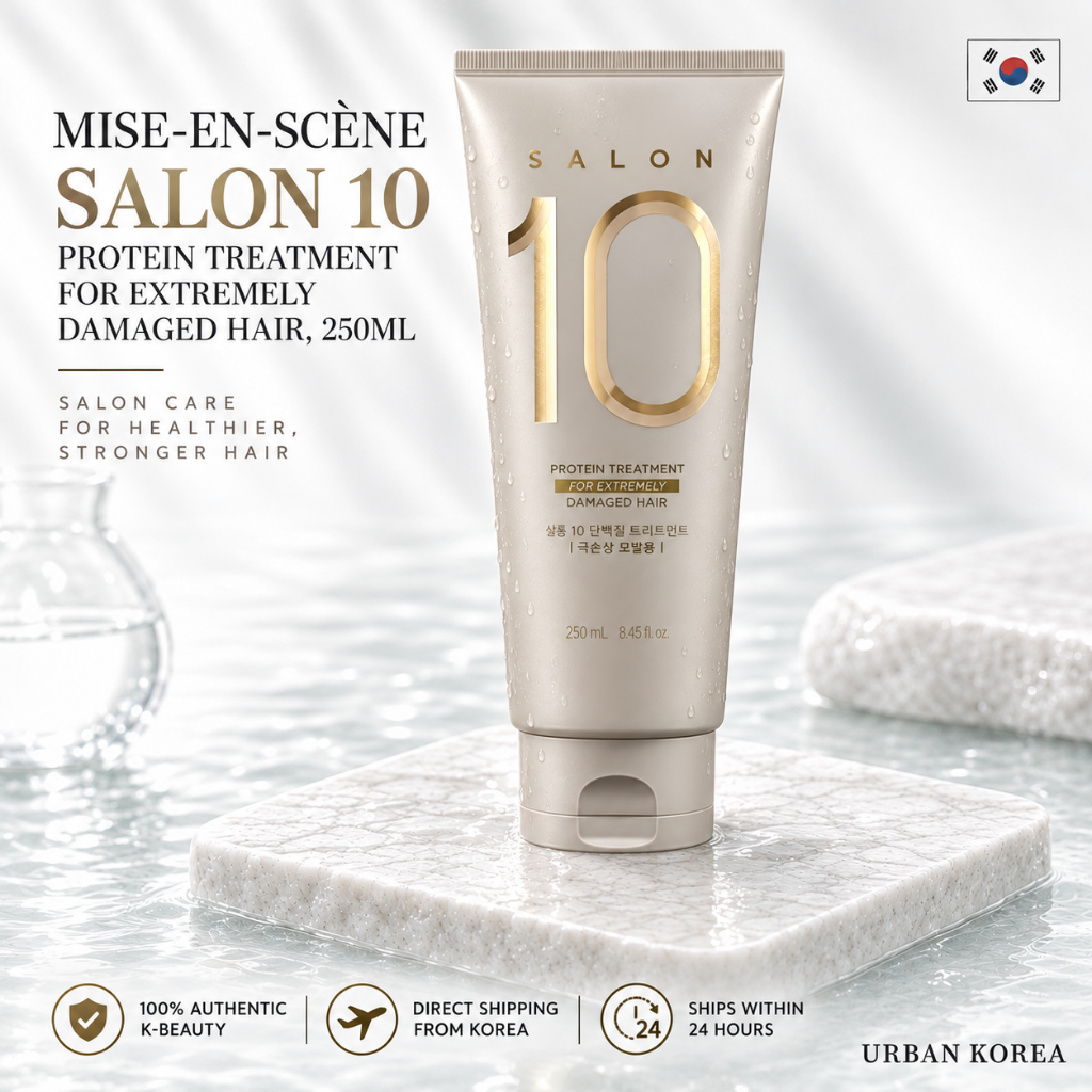 [MISE EN SCENE] Salon 10 Protein Hair Treatment 250ml | การดูแลความเสียหายมากสําหรับผมฟอกขาวและทําสี