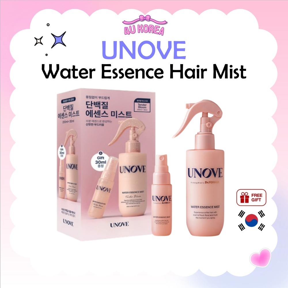 (+30ml) UNOVE Water Essence Hair Mist – 200ml / K-BEAUTY