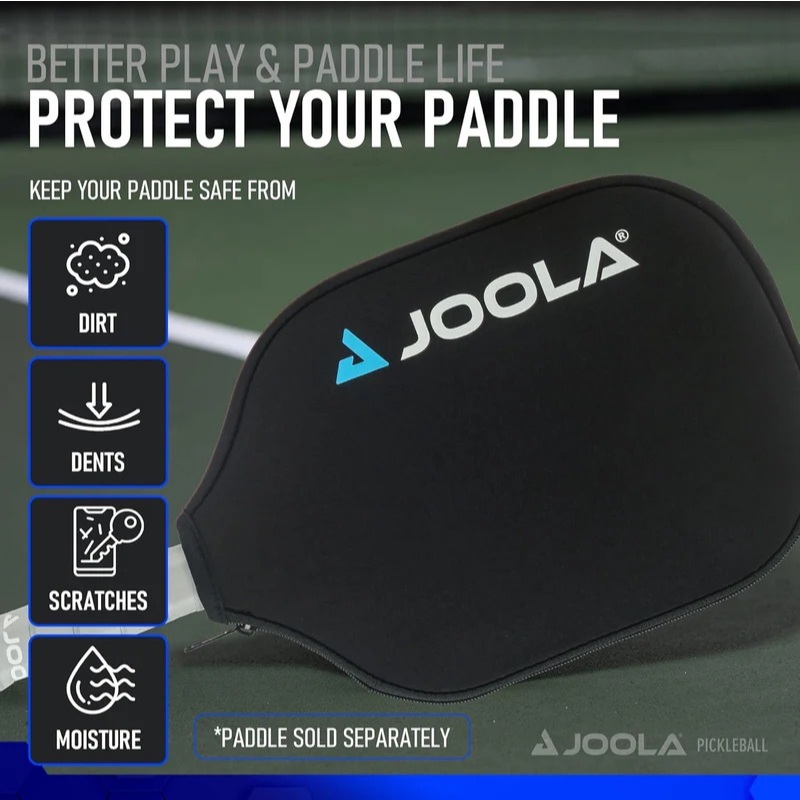 JOOLA Universal Neoprene Pickleball Paddle Cover (สีดํา)
