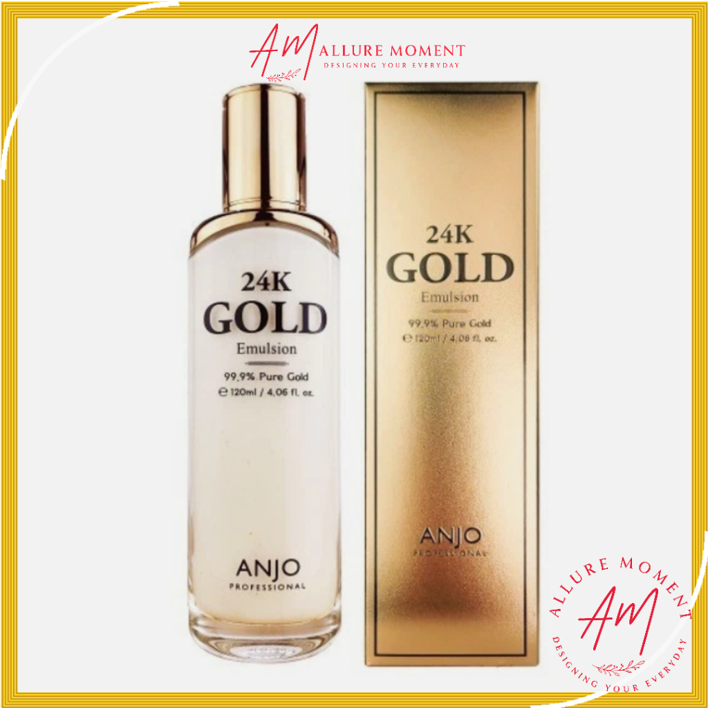[ANJO] Professional 24 K Gold Emulsion 120 ml | เกาหลีสกินแคร์หรูหรามอยส์เจอร์ไรเซอร์ | ทองคําบริสุท