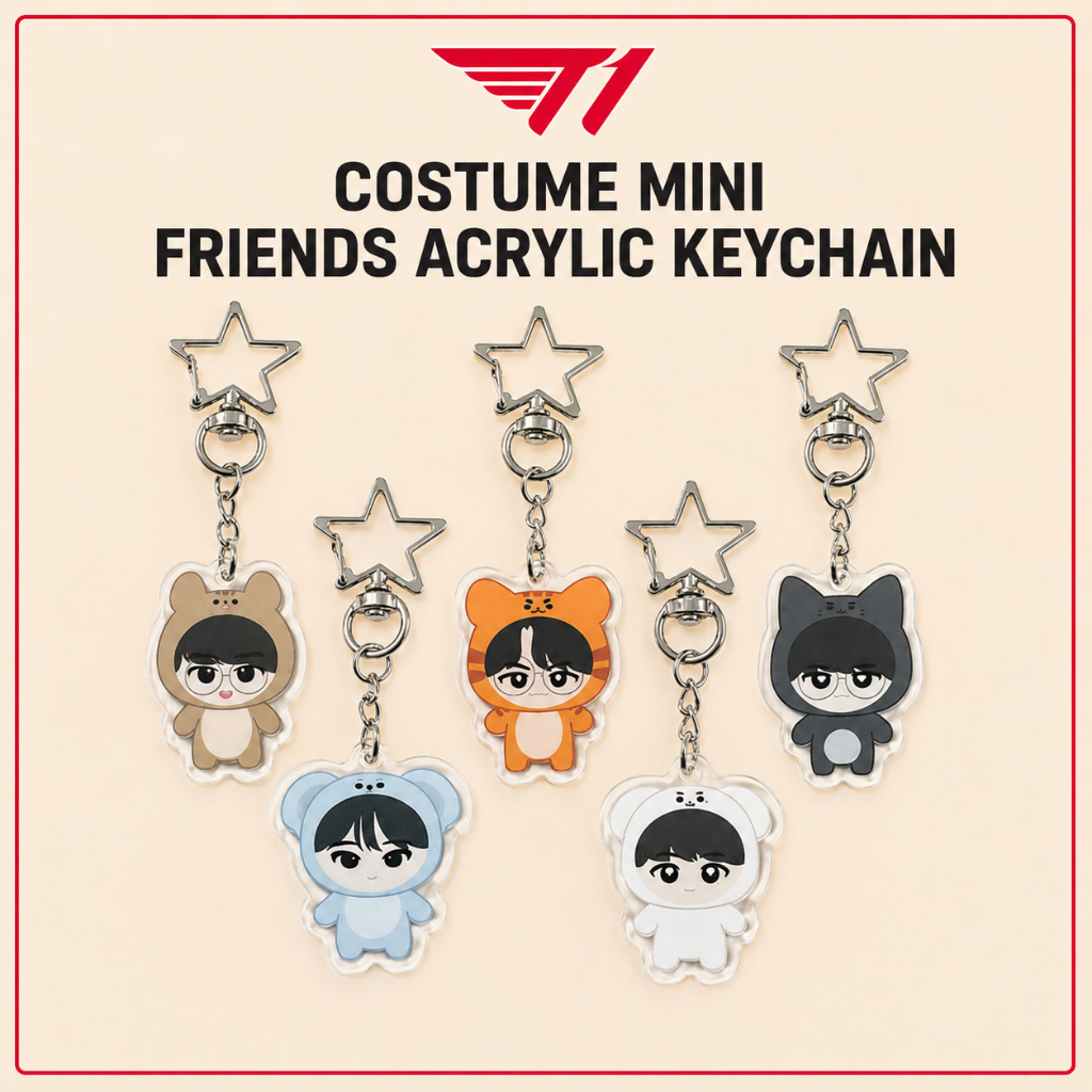 T1 Costume Mini Friends พวงกุญแจอะคริลิค LOL League of Legends