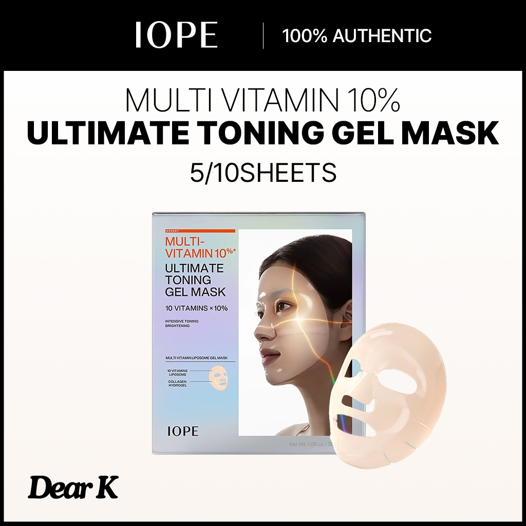 [IOPE] Multi Vitamin 10% Ultimate Toning Gel Mask (+1 Bonus) 5 | 10แผ่น