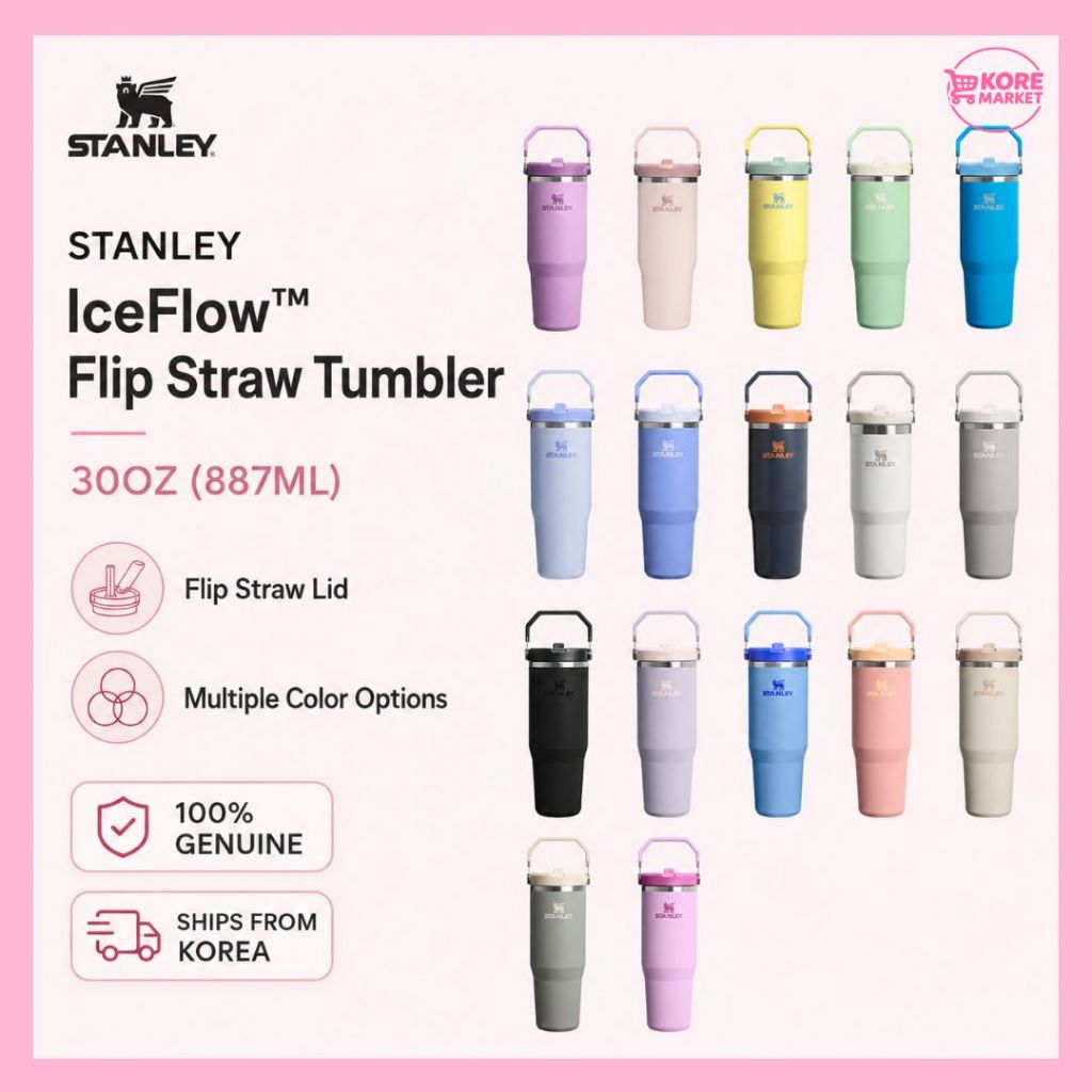 [STANLEY] ICEFLOW FLIP STRAW 2.0 TUMBLER 887ML / 30OZ – แก้วเก็บความเย็นฉนวนสุญญากาศกันรั่ว