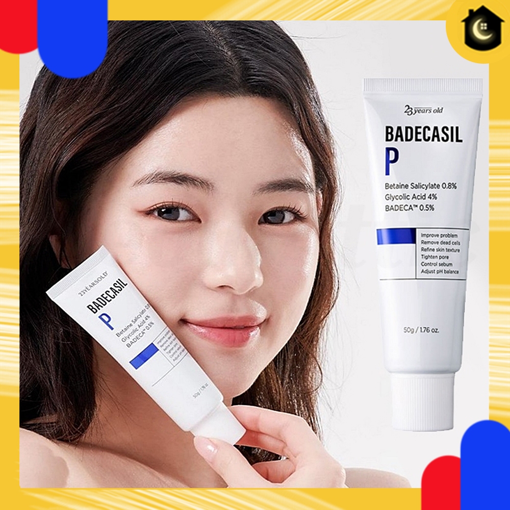 23years old Badecasil P Cream 50g / Exfoliating Night Cream Smoothing Texture Acne Care