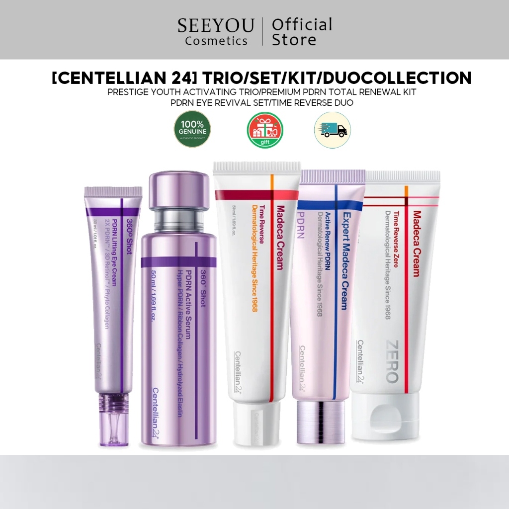 Centellian24 PDRN Skincare Set -อายครีม /เซรั่ม/ Madeca Cream Time Reverse Duo หรือ Trio