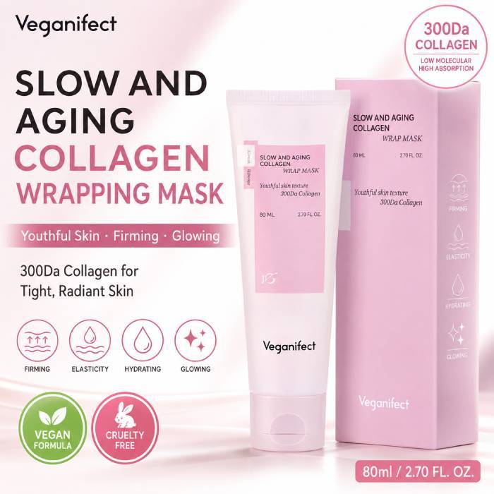 [Veganifect] มาส์กห่อคอลลาเจนช้าและเอจจิ้ง 80mL / K-BEAUTY