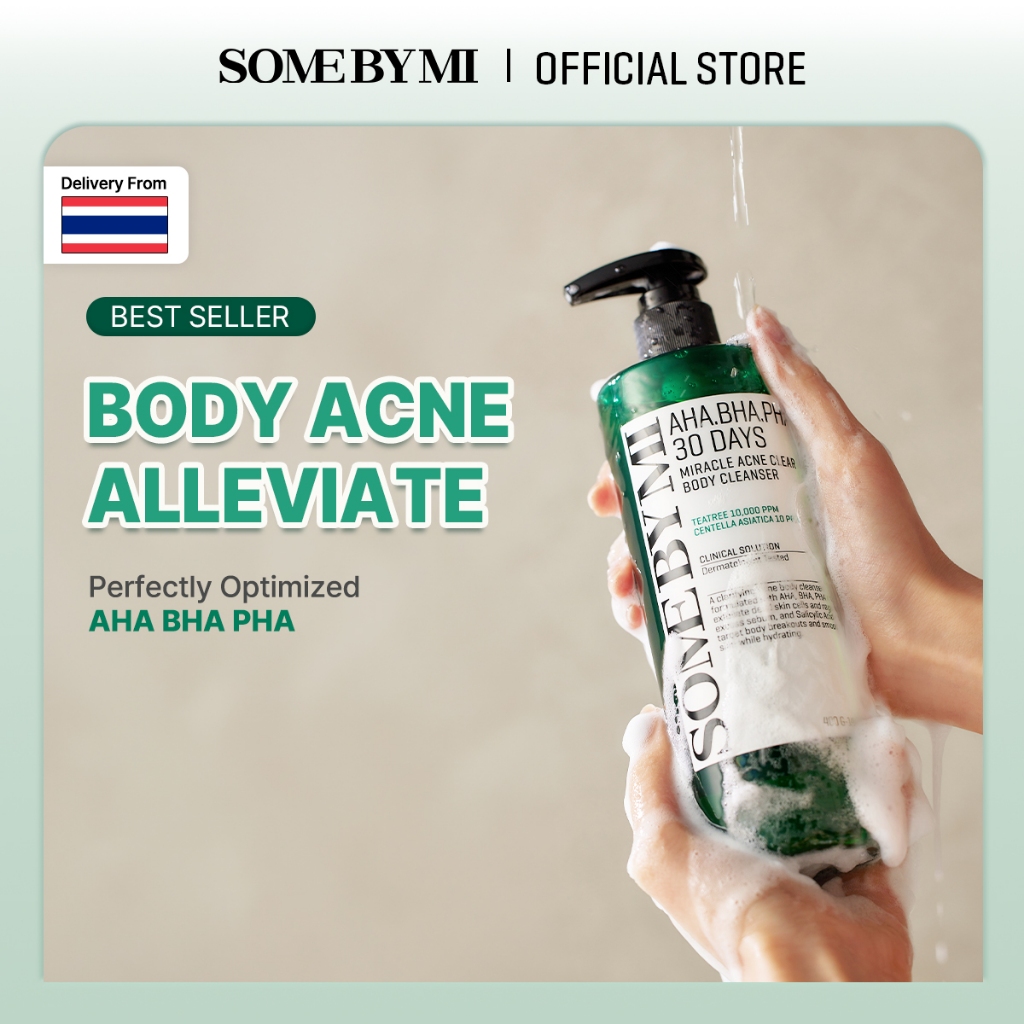 SOME BY MI AHA.BHA.PHA 30 Days Miracle Acne Clear Body Cleanser [400g], การดูแลสิวที่หลัง, คลีนเซอร์สำหรับผิวกายที่เป็นสิว
