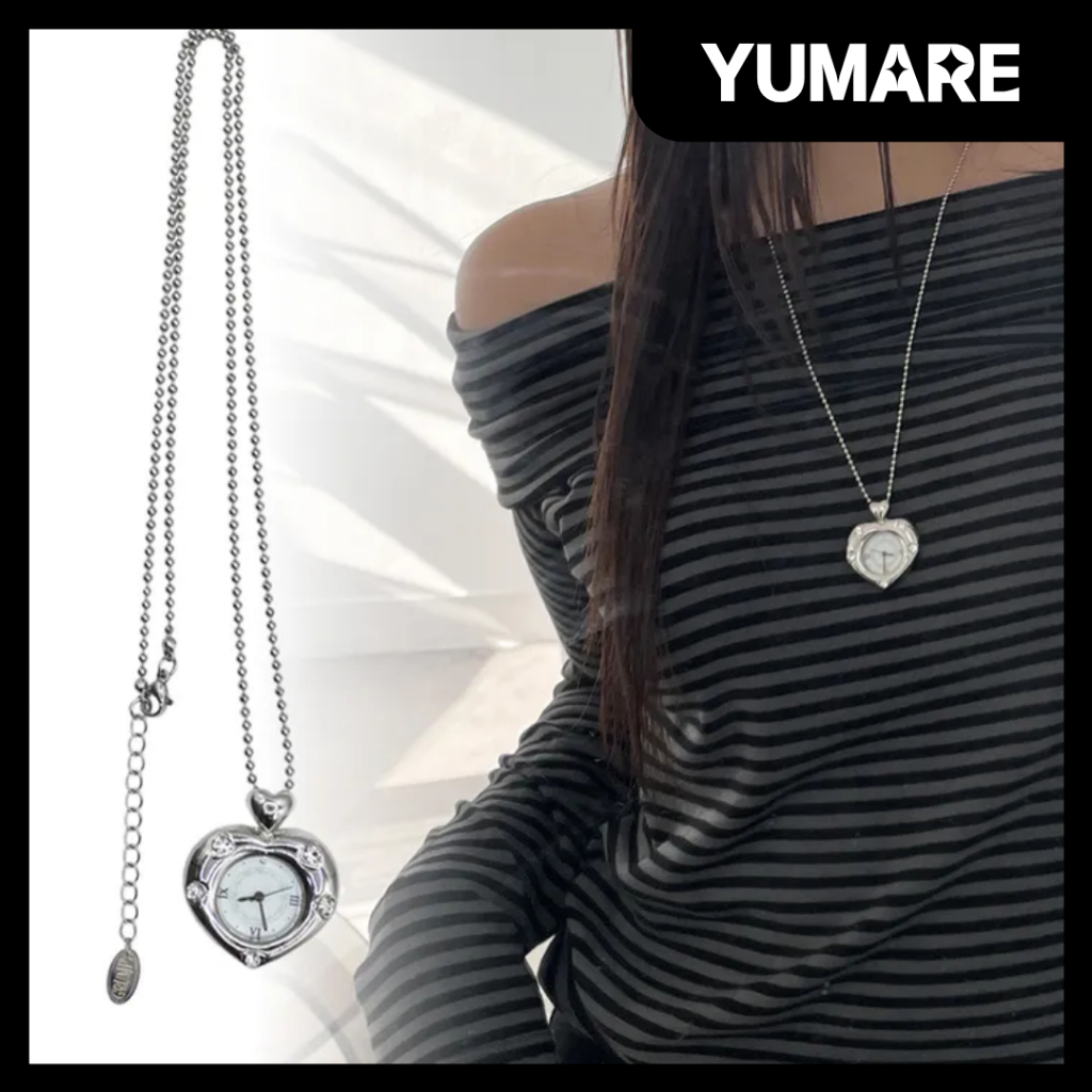 [tripleS/Mayu] Grumpy Stuff_Twinkle Heart Clock สร้อยคอยาว