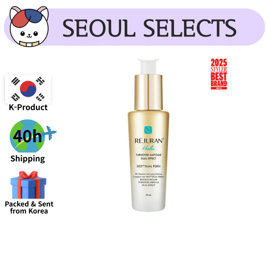 [REJURAN] Healer Turnover Ampoule Dual Effect 30ml | รีแพร์ · ไบรท์เทนนิ่ง · เฟิร์มมิ่ง · Made in Korea