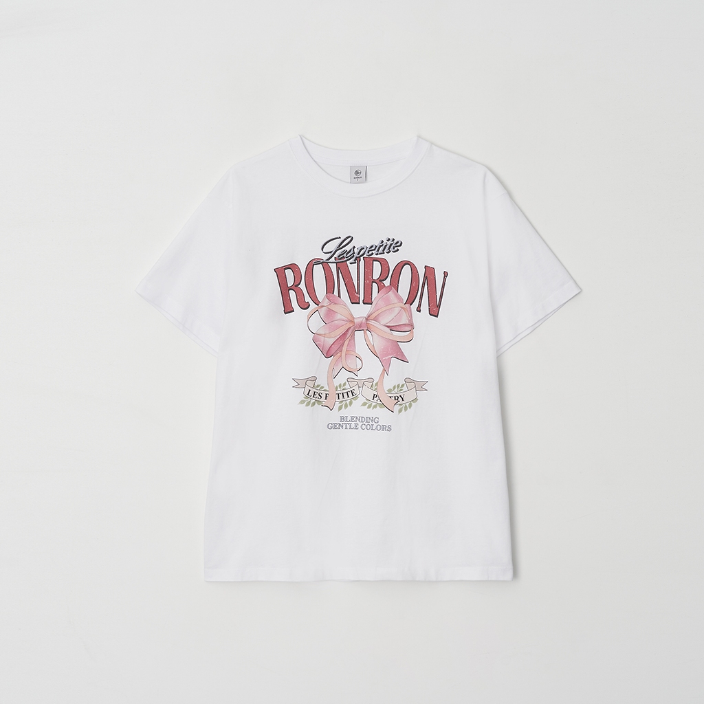 RONRON تيشيرت فينتج بفيونكتين (4 ألوان) — صورة 6