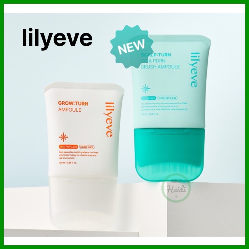 เกาหลี เกาหลี 🇰🇷 Lilyeve Grow Turn Ampoule 100ml / Lilyeve Scalp Turn Cica PDRN Brush Ampoule 100ml / Anti Hair Loss Scalp Care
