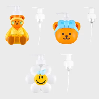 Wiggle Wiggle เครื่องจ่ายสบู่เหลวตัวละครน่ารัก | 300มิลลิลิตร580มิลลิลิตร700มิลลิลิตรรีฟิลแชมพูโลชั่นขวดปั๊มสําหรับเด็กห้องน้ําและห้องครัว