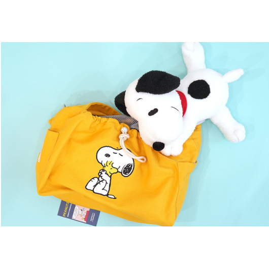 ParisDog Official Peanuts Snoopy Solid Sling Pet Carrier กระเป๋าสะพายไหล่สําหรับสุนัขได้ถึง 7กก.