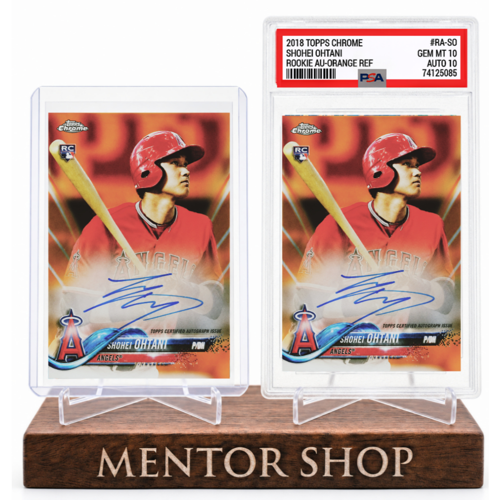 [ร้านเมนเตอร์] ✨Shohei Ohtani 2018 Orange Rookie Auto Custom Card – Iconic Rookie Style พร้อมดีไซน์ส