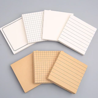 <พร้อมส่ง> กระดาษโน๊ต มีกาว 50แผ่น Colored Stickey Note 7.5*7.5cm เครื่องเขียน โน๊ต กระดาษจด