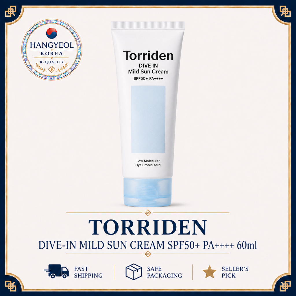 [TORRIDEN] DIVE-IN Mild Sun Cream SPF50+ PA++++ 60ml Mineral Sunscreen สําหรับผิวแพ้ง่าย
