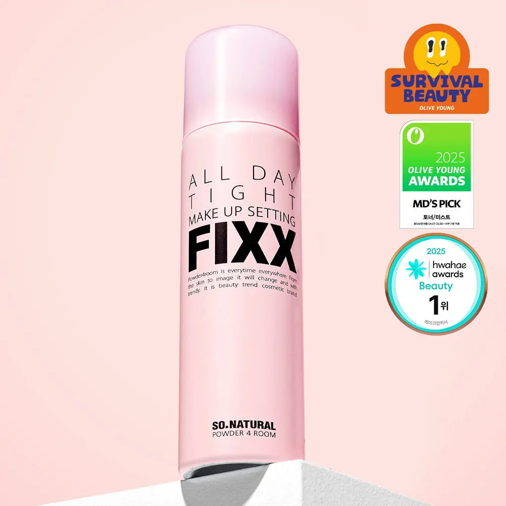 So Natural FIXX All Day Tight Make Up Setting Fixx 75ml 24H Long-Lasting Makeup Setting Spray Korean