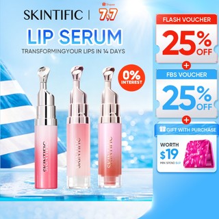 [Best Seller] SKINTIFIC Peptide Brightening Lip Serum Lip Balm Lip Gloss Lip Tint Lip Stick Lip Care/4 colors