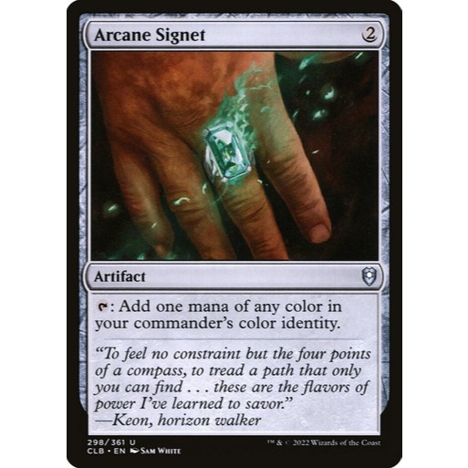 Arcane Signet Commander Legends: Battle for Baldurs Gate Commander Edition Near Mint MTG