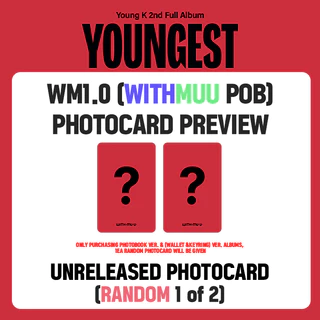[พร้อมส่ง] DAY6 YOUNG K - [YOUNGEST] 2nd Full Album [อัลบั้ม DAY6 YOUNG K] (WITHMUU POB)