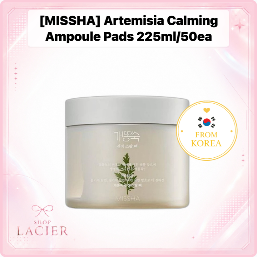 [MISSHA] Artemisia Calming Ampoule Pads 225ml/50ea / Korean Ampoule Pads / Gentle Skin Care by Shop 
