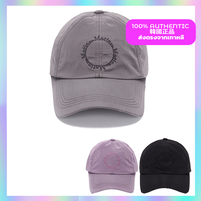MATIN KIM Crisp Logo Ball Cap แฟชั่นเกาหลี [2432502] 3 สี